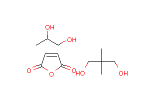 CAS:51838-29-0_顺丁烯二酐与2,2-二甲基-1,3-丙二醇和1,2-丙二醇的聚合物的分子结构