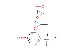 CAS:63428-91-1_甲醛与4-(1,1-二甲基丙基)苯酚、甲基环氧乙烷和环氧乙烷的聚合物的分子结构