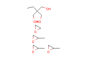 CAS:52624-57-4_甲基环氧乙烷的聚合物与环氧乙烷乙醚和2-乙基-2-羟甲基-1,3-丙二醇的聚合物的分子结构