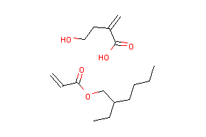 CAS:36089-45-9_2-丙烯酸-2-乙基己酯与2-丙烯酸-2-羟基乙酯的聚合物的分子结构