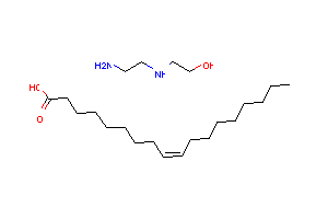 CAS:68815-51-0_(9Z)-9-十八烯酸与2-[(2-氨基乙基)氨基]乙醇的反应产物的分子结构