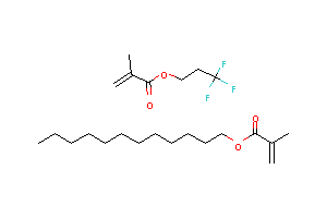 CAS:65605-58-5_2-甲基丙烯酸十二烷酯与α-氟-ω-[(2-甲基-1-氧代-2-丙烯基)氧]乙基]聚(二氟亚甲基)的聚合物的分子结构