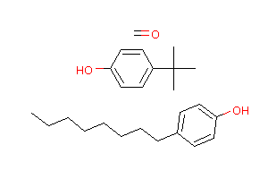 CAS:68480-36-4_甲醛与4-(1,1-二甲基乙基)苯酚和4-辛基苯酚的聚合物的分子结构