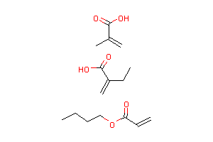 CAS:31069-81-5_2-甲基丙烯酸与丙烯酸丁酯和丙烯酸乙酯的聚合物的分子结构