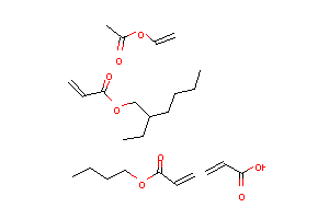 CAS:35239-19-1_2-丙烯酸与2-丙烯酸丁酯和2-丙烯酸-2-丁基己酯的聚合物的分子结构