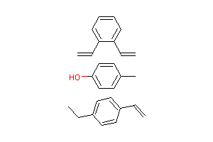 CAS:65104-04-3_4-甲基苯酚与二乙烯苯和1-乙烯基-4-乙苯的聚合物的分子结构