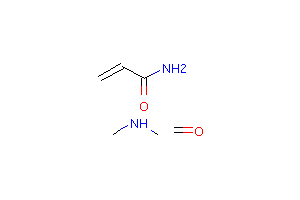 CAS:67953-80-4_2-丙烯酰胺与甲醛和N-甲基甲胺的聚合物的分子结构