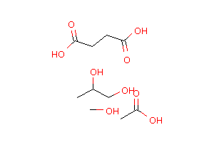 CAS:71138-97-1_醋酸酯化丁二酸氢酯化的纤维素-2-羟基丙基甲基醚的分子结构