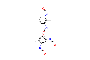 CAS:31370-61-3_1,3-二异氰酸-2-甲苯与2,4-二异氰酸-1-甲苯的聚合物的分子结构