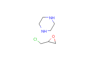 CAS:24938-07-6_哌嗪与(氯甲基)环氧乙烷的聚合物的分子结构
