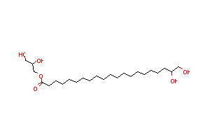 CAS:12694-22-3_聚甘油-2 硬脂酸酯的分子结构