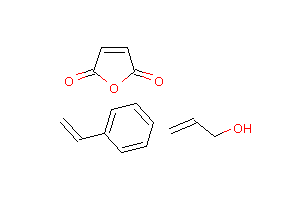 CAS:35381-44-3_2,5-呋喃二酮与乙烯基苯和2-丙烯-1-醇的聚合物的分子结构