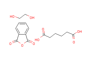CAS:26780-60-9_己二酸与1,2-乙二醇和1,3-异苯并呋喃二酮的聚合物的分子结构